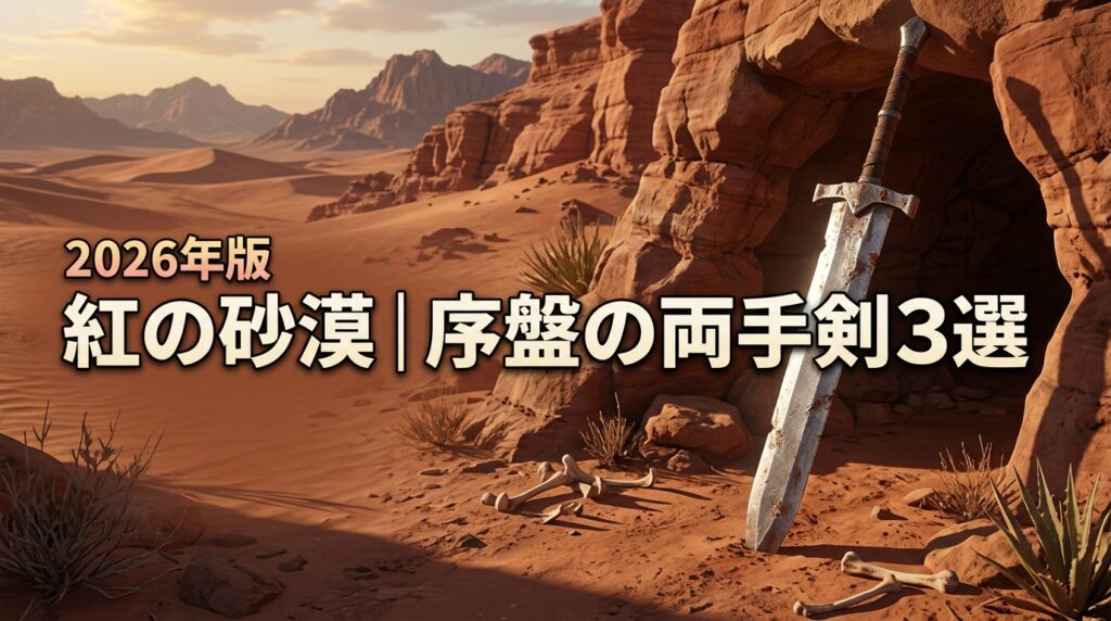 紅の砂漠｜序盤から入手可能な両手剣3選！能力や特殊効果、入手方法と場所を解説